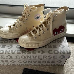 CDG Play x converse high top